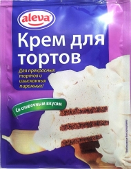 Крем сухой для тортов aleva со сливочным вкусом 65 г